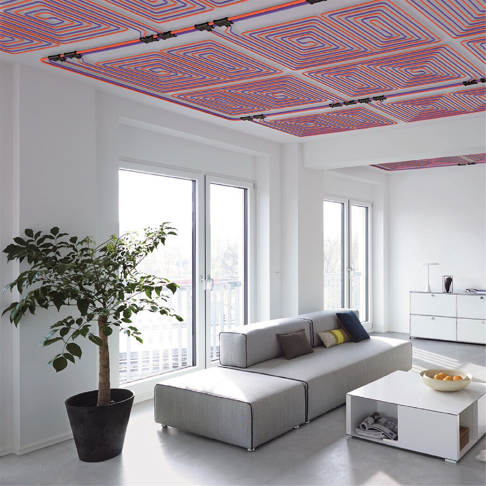 Impianti radianti a soffitto, pavimento