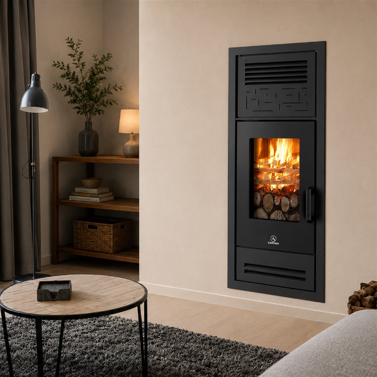 Didatto srl Inserto Stufa Air Wood VC 16Kw - 2 Bocchette post