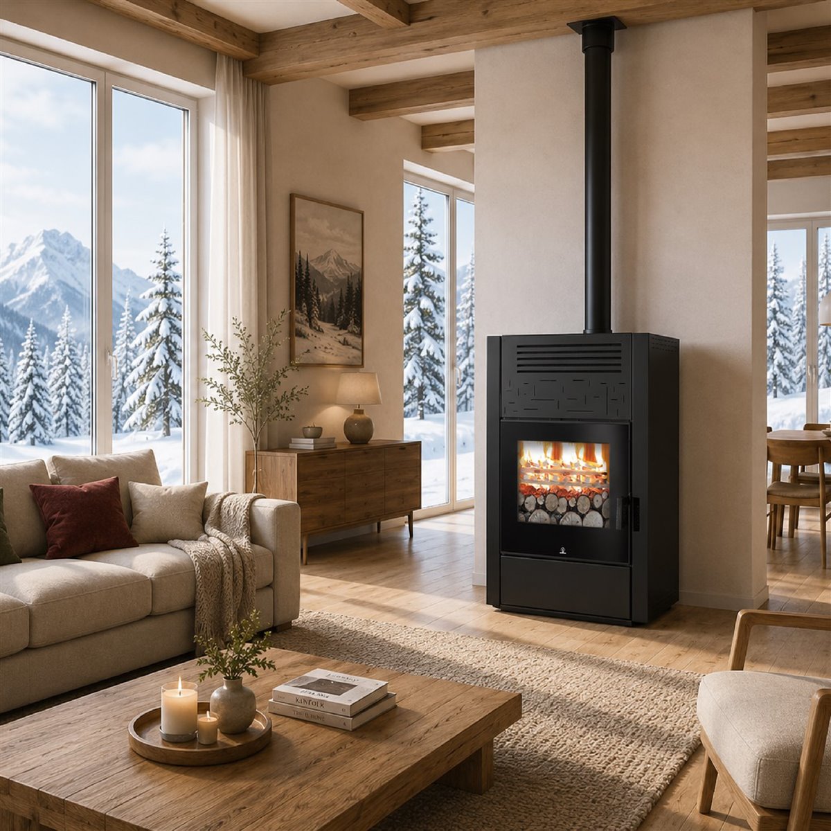 Didatto srl Air Wood VC 22 Kw - 2 Bocchette post.