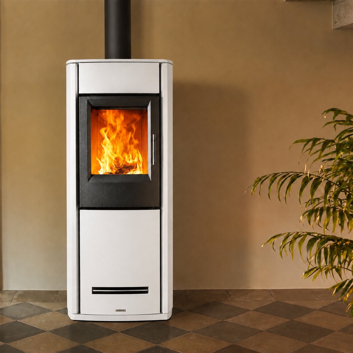 Didatto srl E228 Steel Scarico Superiore - Bianco
