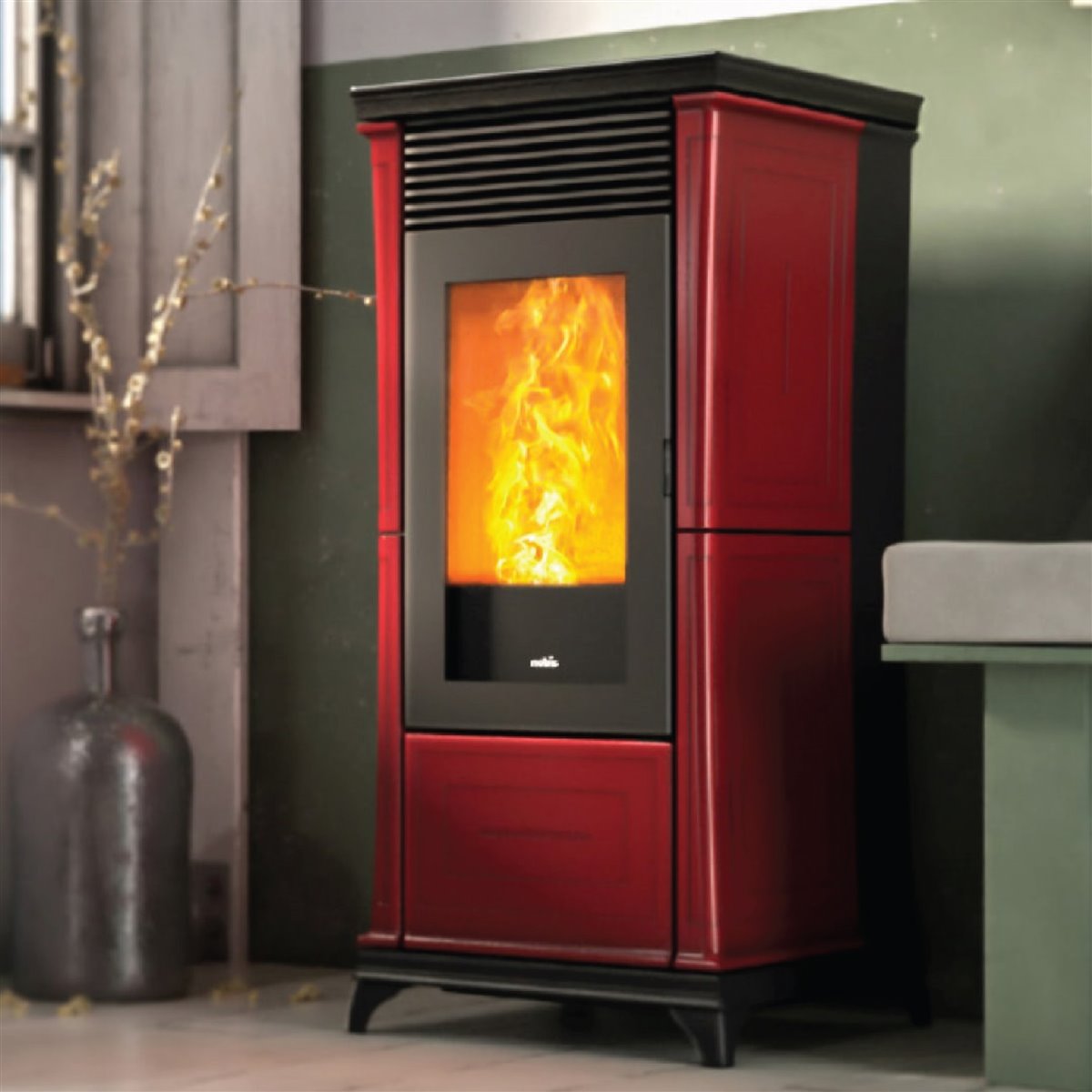 Classic 10 kW Stufe a pellet Nobis