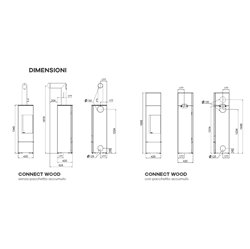 Connect Wood chiusura sx, uscita fumi sup/post destra 1