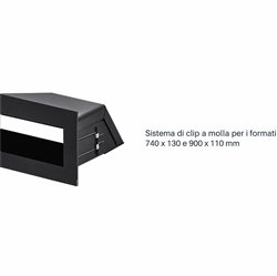Line 90x11 - Con sistema a clip a molla 1