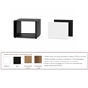 Rika - Porta decorativa in ornamento rovere per panchina, 420 x 420 x 310 mm