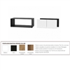 Rika - Set di accessori per la produzione individuale di una porta decorativa in 1 pezzo per panchina, per larghezza 780 mm, incl. cerniere, tip on, coperchio, disegno