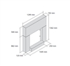 Stuv - Riv. frontale compatto bianco con zoccolo Stuv - Riv. frontale compatto bianco con zoccolo