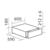 Stuv - Basamento con cassettone - larghezza 60 cm