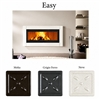 Piazzetta - Rivestimento EASY (per versione con Kit cassetto pellet) in Maiolica di colore MOKA H 100 - P 3,5 - L 104,5 cm Piazzetta - Rivestimento EASY (per versione con Kit cassetto pellet) in Maiolica di colore MOKA H 100 - P 3,5 - L 104,5 cm