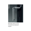 Hoxter - Maniglia piatta acciaio inox ad anta ad angolo destra