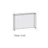 Hoxter - Telaio 60/50h porta a saliscendi 3 lati 80 mm nero