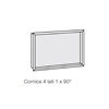 Hoxter - Cornice 63/51 4 lati 50 mm 1 x 90° acciaio inox