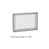 Hoxter - Cornice 63/51 4 lati 80 mm 2 x 45° acciaio inox