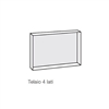 Hoxter - Telaio 78/57 4 lati 80 mm sinistra nero