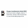 Okofen - Gruppo riscaldamento diretto DN25 pronto per essere collegato, allaccio: 1“, isolamento, valvola a sfera & termometro, cavo di rete della pompa di 3m
